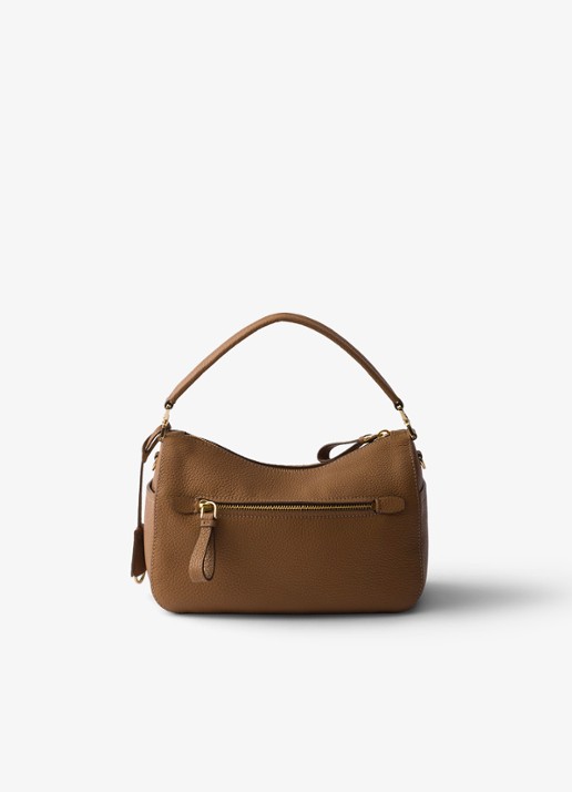 Prada Small handtas van kalfsleer - achterkant 6 bruin