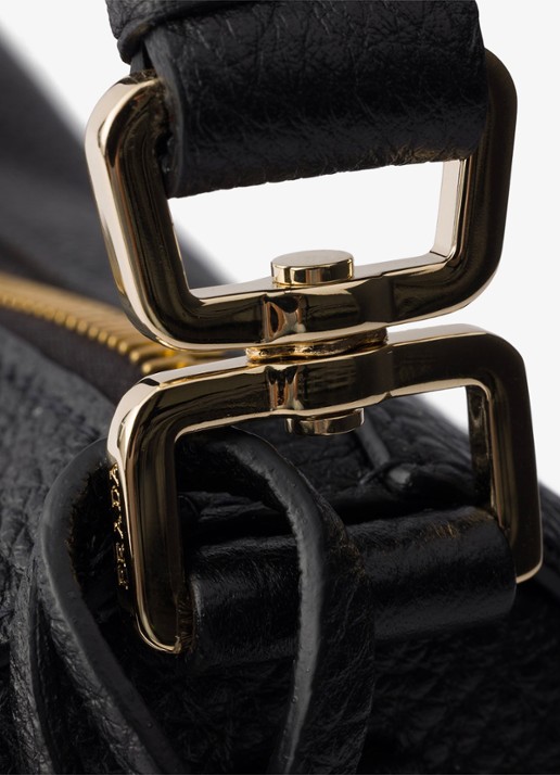 Prada Small handtas van kalfsleer - detail zwart