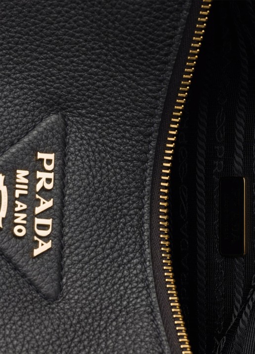Prada Small handtas van kalfsleer - detail 3 zwart