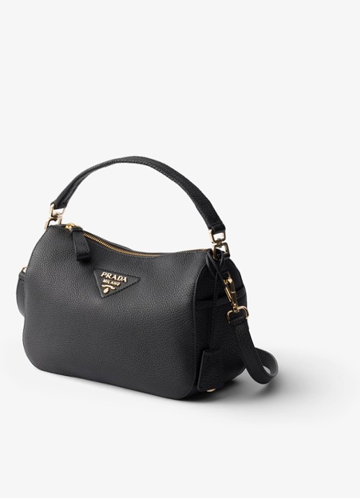 Prada Small handtas van kalfsleer - voorkant 6 zwart