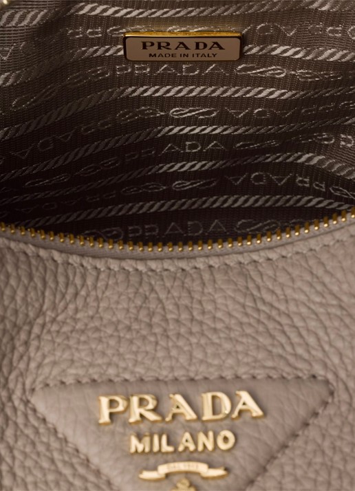 Prada Small handtas van kalfsleer - detail 3 taupe