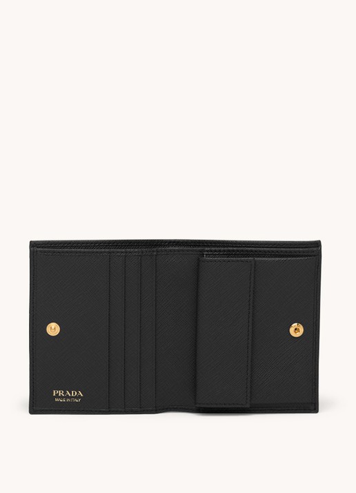 Prada Small portemonnee van kalfsleer  - detail 4 zwart