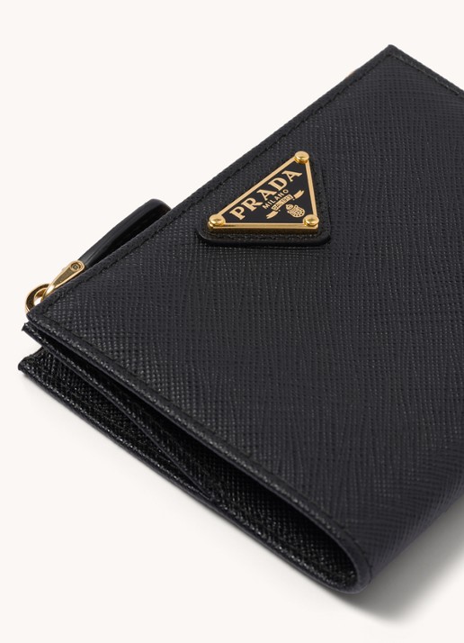 Prada Small portemonnee van kalfsleer - detail 5 diepzwart