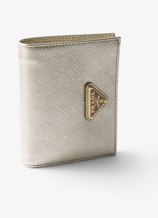 Prada Small portemonnee van kalfsleer  - detail 2 goud
