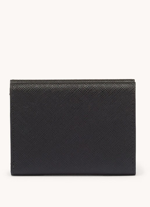 Prada Small portemonnee van leer - achterkant 3 zwart