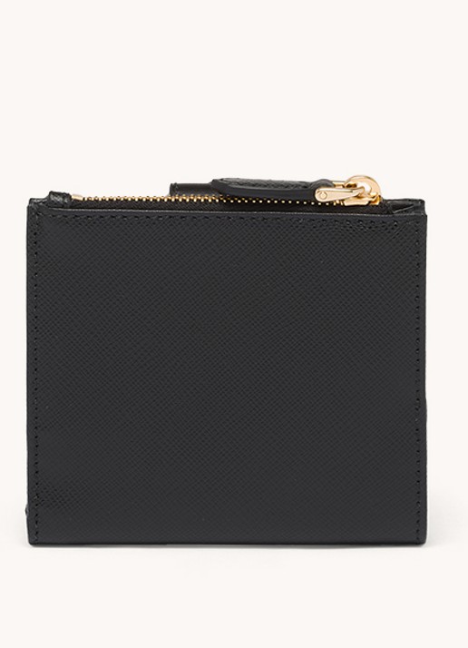 Prada Small portemonnee van leer - achterkant 3 zwart