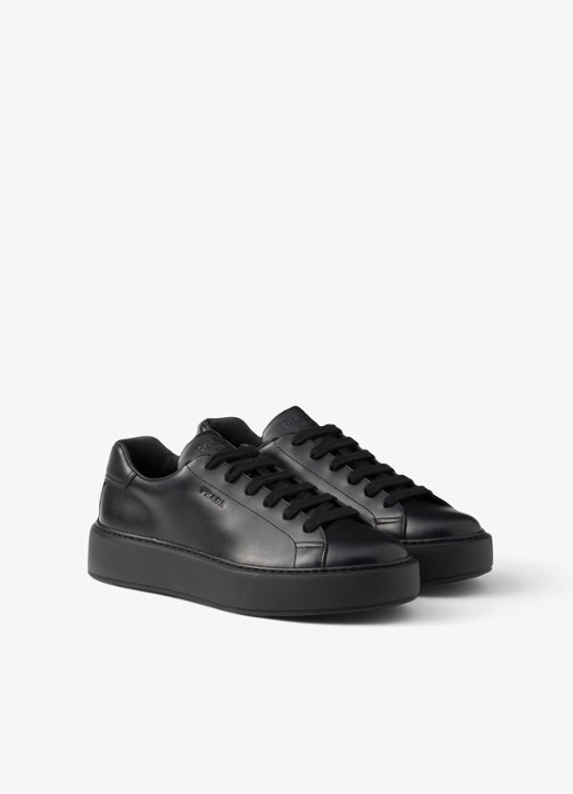 Prada Sneaker van leer - voorkant zwart
