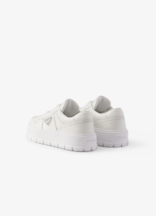 Prada Sneaker van leer - achterkant wit