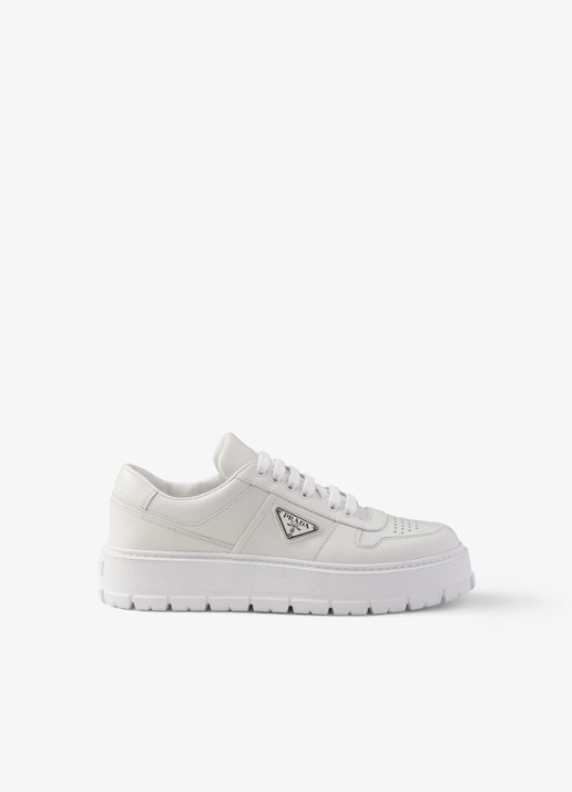Prada Sneaker van leer - voorkant 3 wit