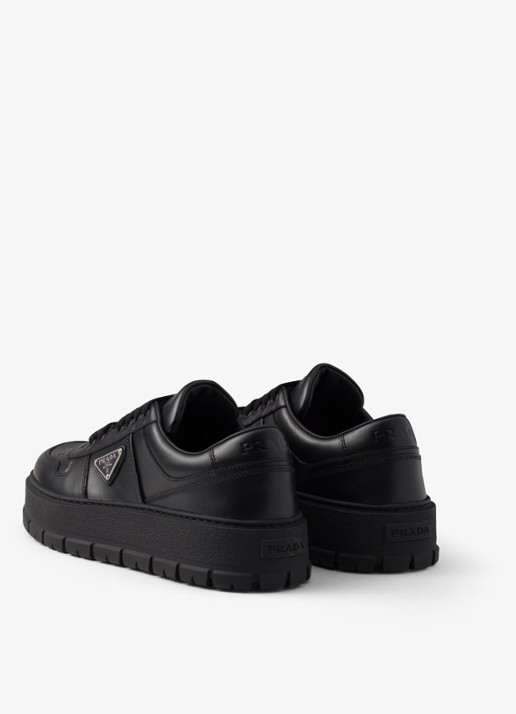 Prada Sneaker van leer - achterkant 6 zwart