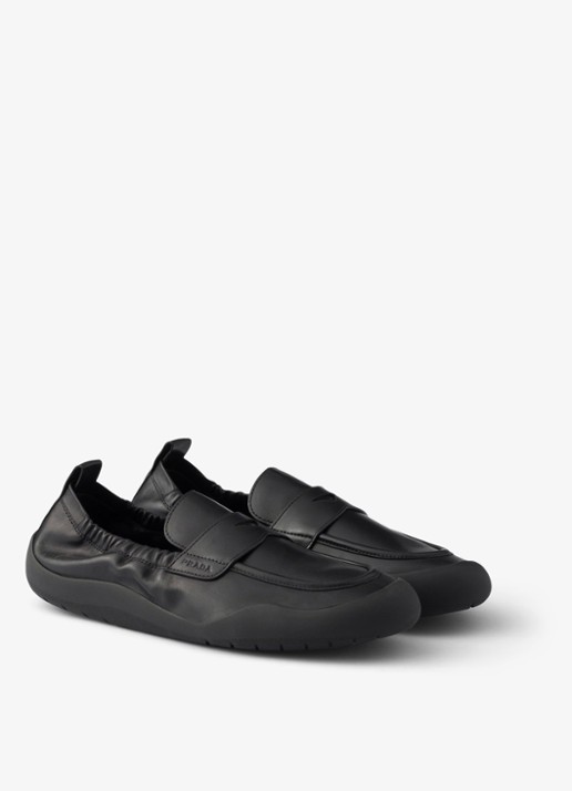 Prada Speedrock loafer van kalfsleer - detail 2 zwart