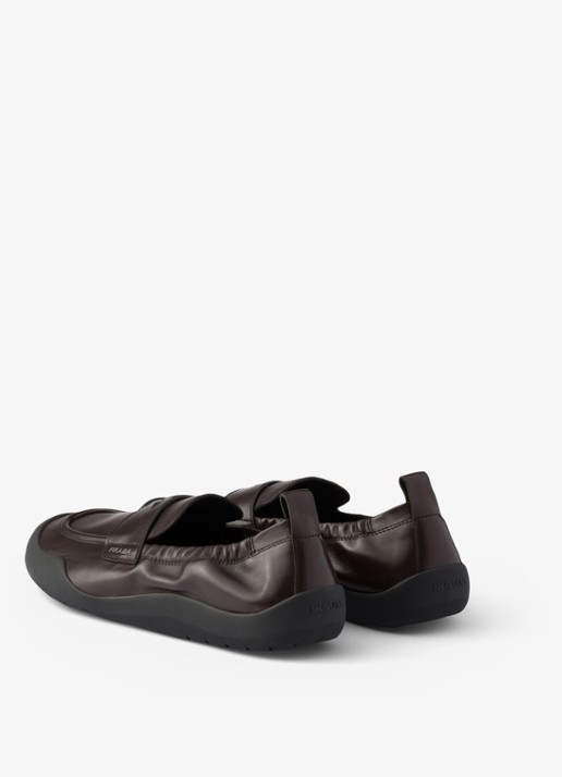 Prada Speedrock loafer van kalfsleer - achterkant 7 brown