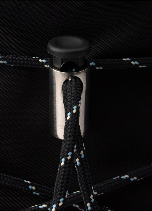 Prada Speedrock Re-Nylon rugzak met leren details - detail 3 zwart