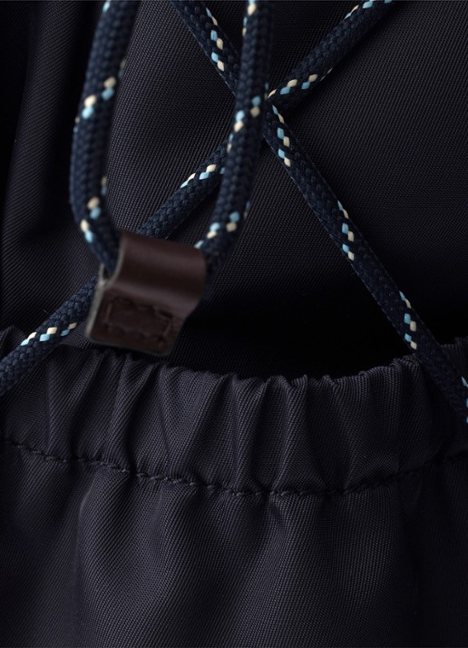 Prada Speedrock Re-Nylon rugzak met leren details - detail 5 donkerblauw