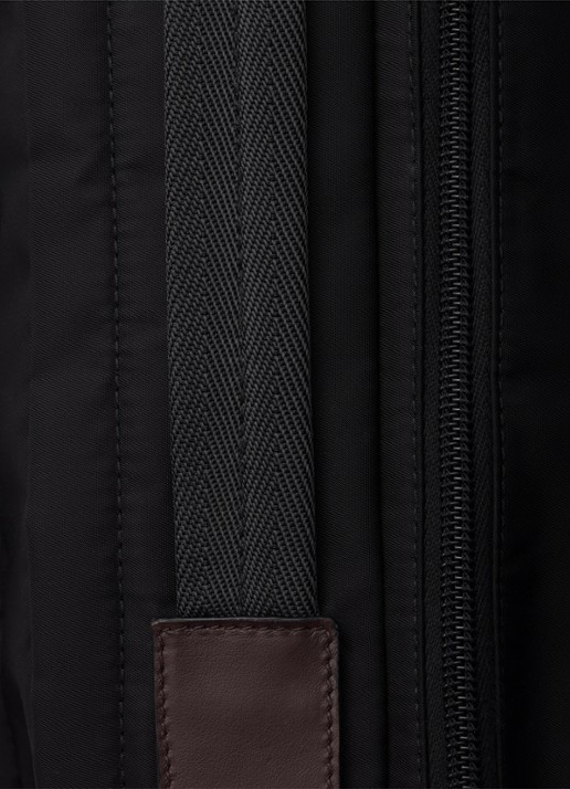 Prada Speedrock Re-Nylon schoudertas met leren details - detail 6 zwart