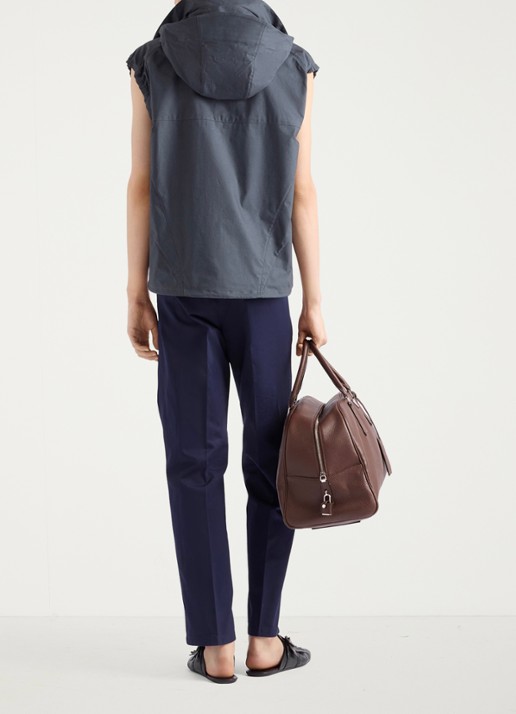 Prada Straight fit chino met steekzakken - achterkant donkerblauw