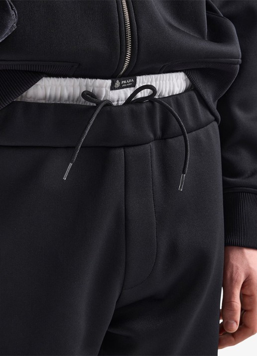 Prada Straight fit pantalon met steekzakken - detail 2 zwart