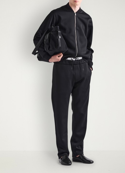 Prada Straight fit pantalon met steekzakken - voorkant 6 zwart