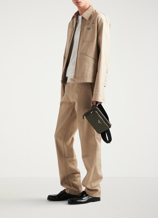 Prada Straight leg jeans met gekleurde wassing - voorkant 2 beige