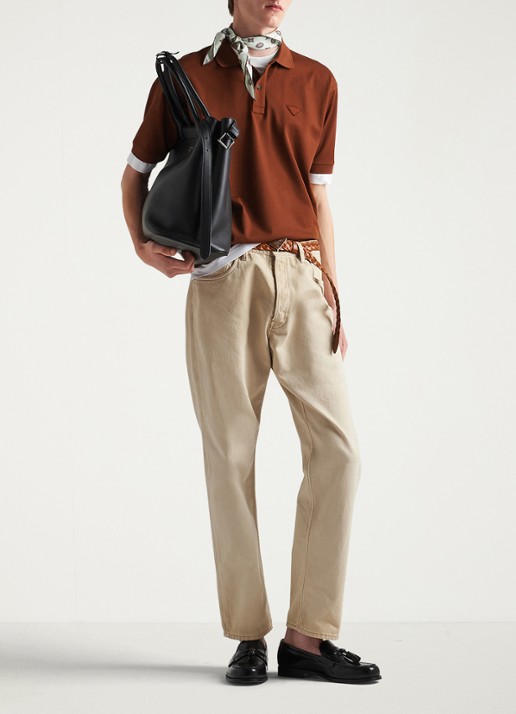 Prada Straight leg jeans met gekleurde wassing