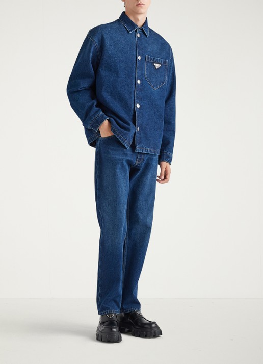 Prada Straight leg jeans met medium wassing