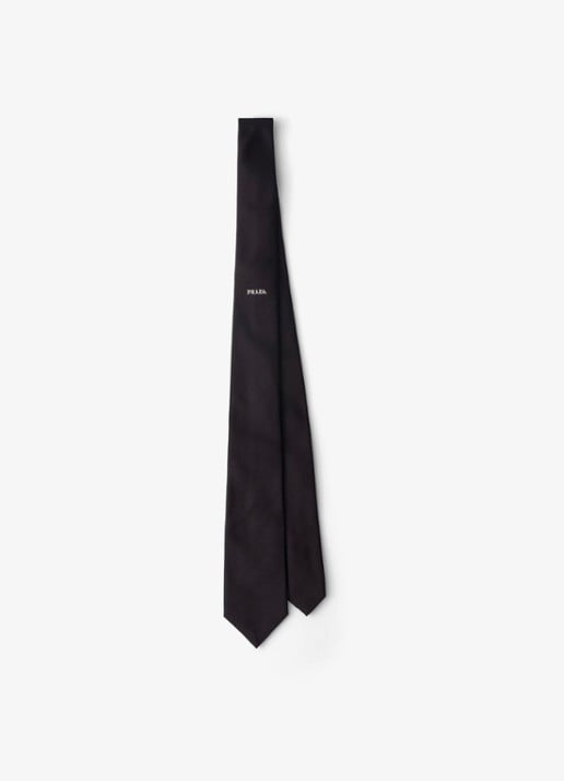 Prada Stropdas van zijde met logo