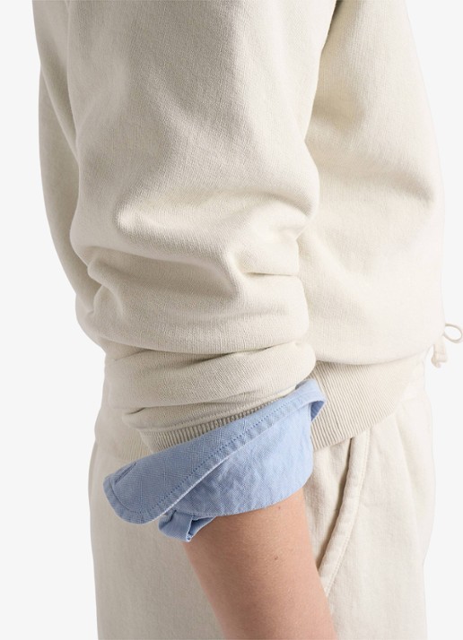 Prada Sweater met ronde hals - detail 4 gebroken wit