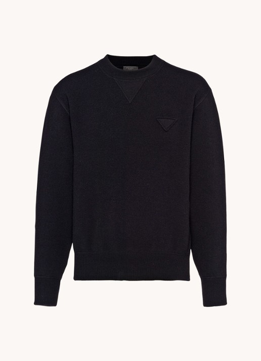 Prada Sweater van kasjmier - voorkant 4 zwart