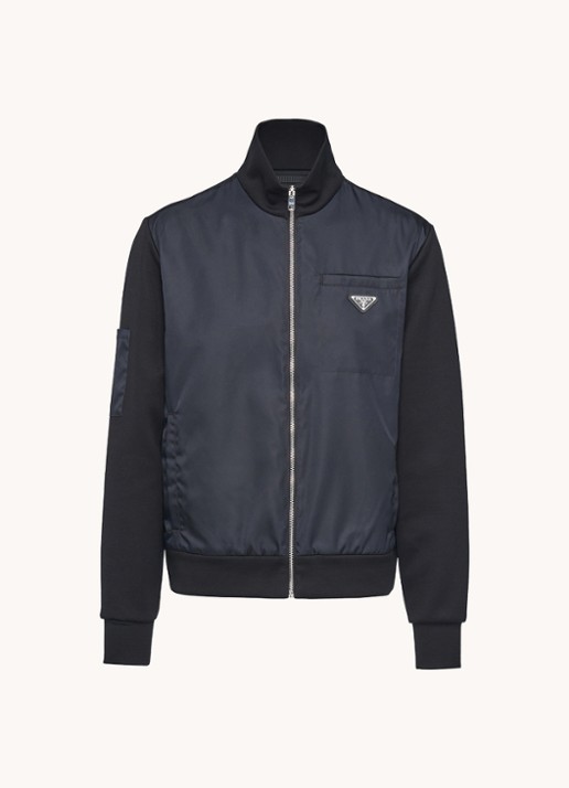 Prada Sweatvest met logo - voorkant 4 zwart