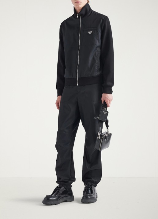 Prada Sweatvest met logo - voorkant 5 zwart