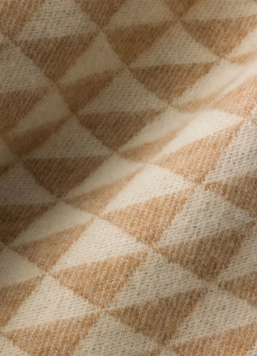 Prada Symbole sjaal in kasjmierblend 185 x 70 cm - detail beige