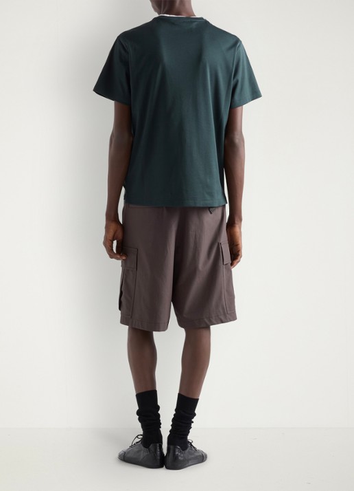 Prada T-shirt met logo - achterkant 5 donkergroen