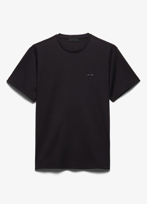 Prada T-shirt met logo - voorkant 5 zwart