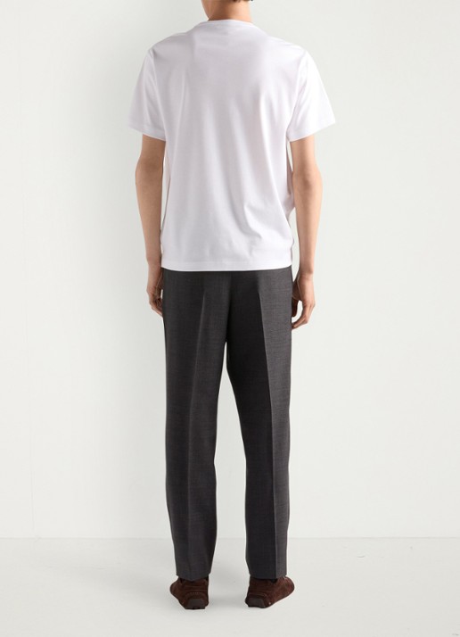 Prada T-shirt met logo - achterkant 5 wit
