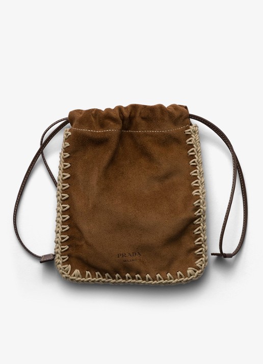 Prada Telefoonhoesje van kalfssuède
