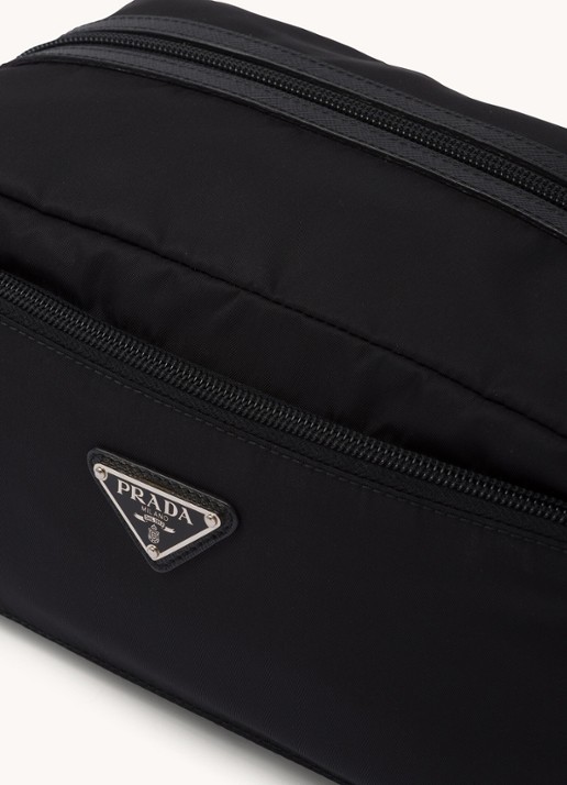 Prada Toilettas met leren details - detail 5 zwart