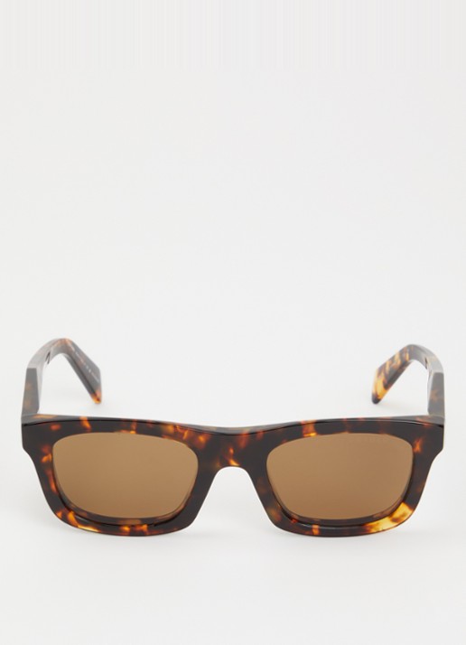Prada Wayfarer zonnebril gepolariseerd PR C06S - detail 2 bruin