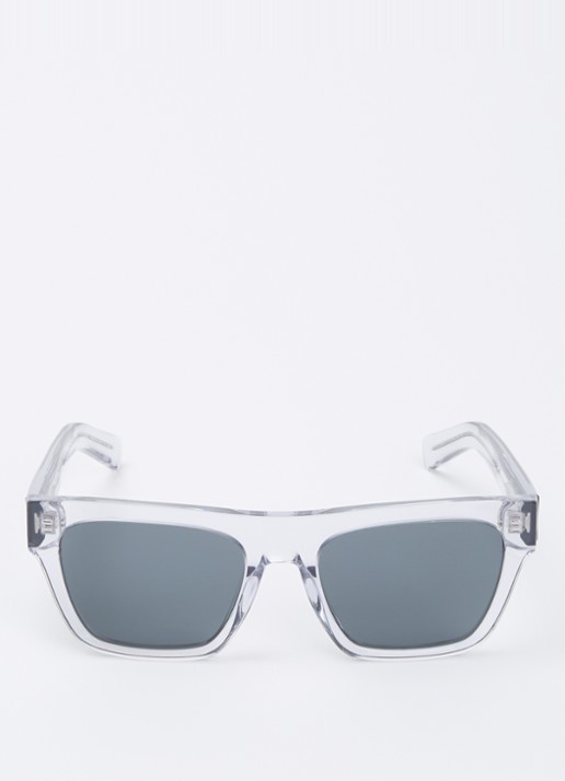 Prada Wayfarer zonnebril PR C03S - detail 2 lichtgrijs