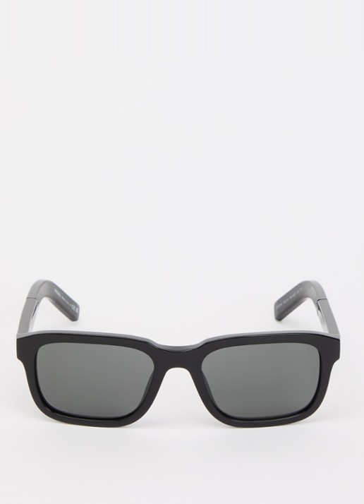 Prada Wayfarer zonnebril PR D16S - detail 2 zwart