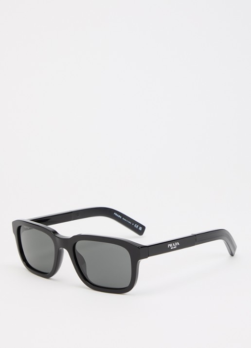Prada Wayfarer zonnebril PR D16S - voorkant zwart