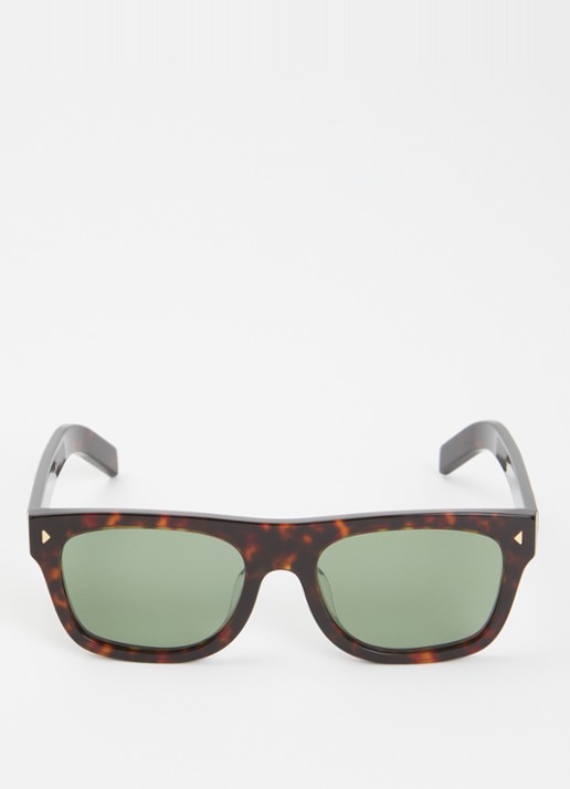 Prada Wayfarer zonnebril PRB12SF - detail 2 roodbruin