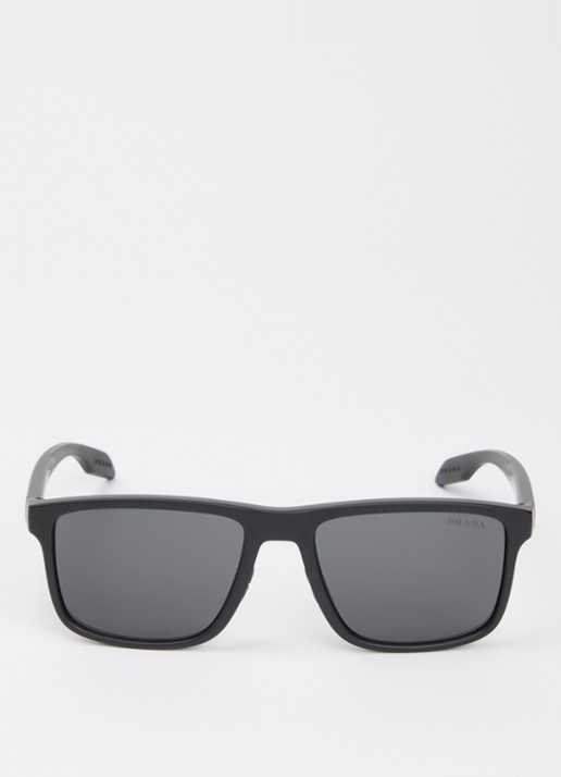 Prada Wayfarer zonnebril PS C01SF - detail 2 zwart