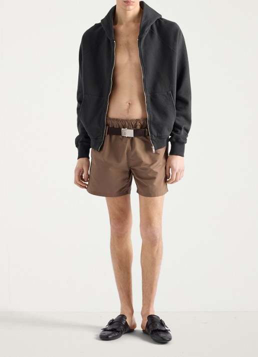 Prada Zwemshorts met steekzakken - voorkant 5 bruin