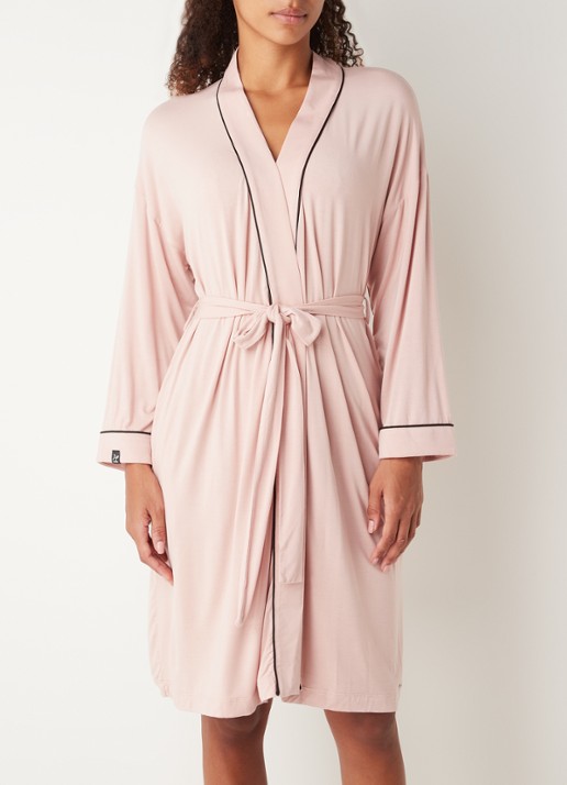 Pretty You Kimono met strikceintuur - detail roze