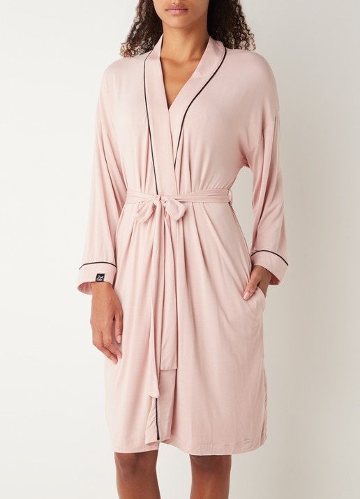 Pretty You Kimono met strikceintuur - voorkant 3 roze
