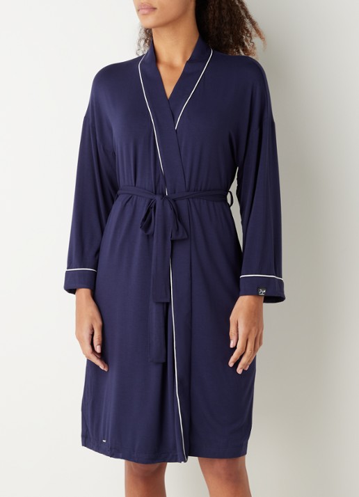 Pretty You Kimono met strikceintuur - voorkant 3 royalblauw