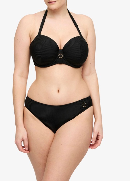 PrimaDonna Delray bikinislip met structuur - voorkant 8 zwart