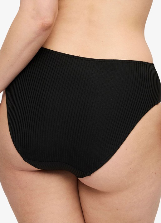 PrimaDonna Delray hipster bikinislip met structuur - achterkant 4 zwart