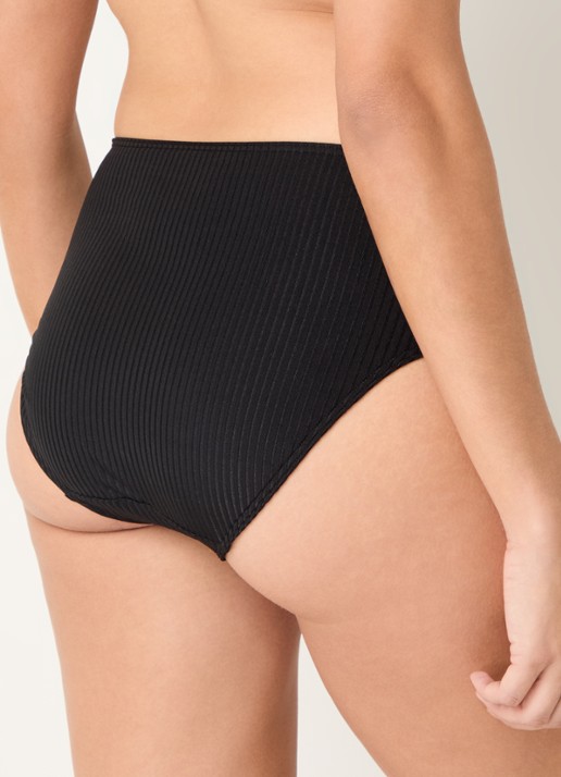 PrimaDonna Delray hipster bikinislip met structuur - achterkant 3 zwart