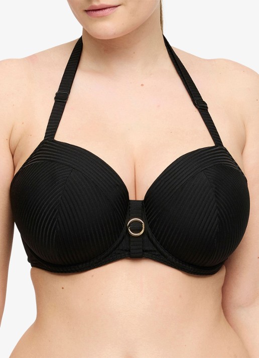 PrimaDonna Delray voorgevormde bikinitop met structuur - detail 5 zwart